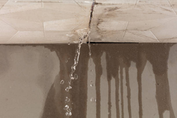 Professional Burst Pipe Cleanup technician working in Clyde, NC